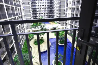 a view from the balcony of a apartment at Staycation near Mall of Asia, Condotel with King Bed in Manila