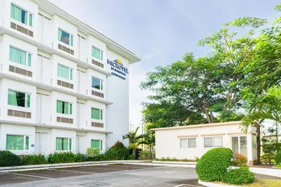a rendering of the front of the hotel at Microtel by Wyndham South Forbes near Nuvali in Santa Rosa