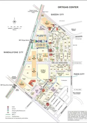 a map of the city of chicago at 3BR luxury apartment in Ortigas with swimming pool in Manila