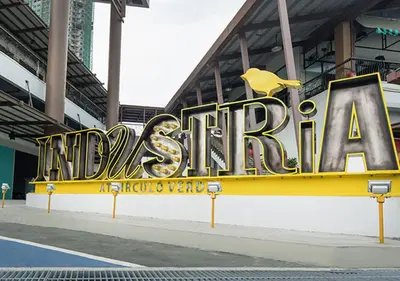 a large sign for the nashville sign at a stadium at Fabulous View Circulo Verde, Manila QC in Manila