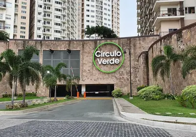 a sign for a citigroup variable building in a city at Fabulous View Circulo Verde, Manila QC in Manila