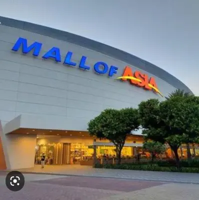 a mall of ash with a sign on the front of it at Cozy 1 Bedroom with balcony facing pool near MOA,IKEA near in Manila