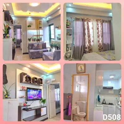 a collage of four pictures of a room at Budget-friendly Transient Near Pasig/Mandaluyong in Cainta