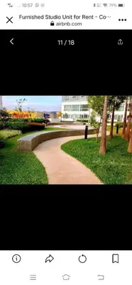 a picture of a walkway in a park at My Quiet Place at The Beacon - Makati City in Manila
