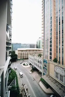 an aerial view of a city with tall buildings at The Florence Condo McKinley Hill in Manila