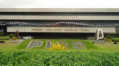 a sign in front of a building that says pylon at Shell Residences, Pasay near NAIA MOA SMX PICC in Manila