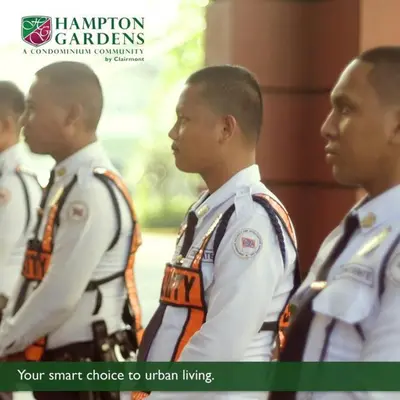 a group of men in uniform standing next to each other at Brand New Studio in Pasig with Free Pool Access in Manila
