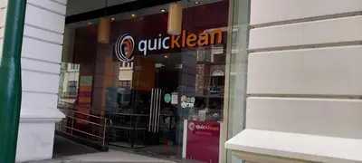 a store window with a quikhaven sign on it at Alps Guesthouse at 150 Newport Blvd near T3 in Manila