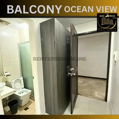 a bathroom with a shower stall and a toilet at Near US Embassy x Free Unlimited POOL, MASSAGE & SAUNA Access x Promo This Month! Explore Deluxe Studio w Balcony in Manila Perfectly Situated Near NAIA Airport, Heart of Manila Updated 2025 Price for Your Unforgettable Ultimate Staycation Experience in Manila