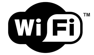 a black and white sign with the word wf at Near Manila Airport, MAILZ HOMEZ COZY Studio Condo, Full Kitchen, Swimming Pool, WIFI, 11P in Manila