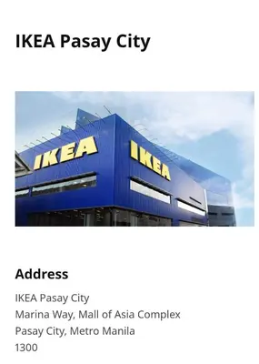 a picture of a ikea building at Shell Residences 2BR & 2CR 101D in Manila