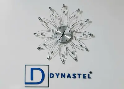 a chandelier on a wall with the word dynamited at CONDOTEL STAYCATION 793 Pasay DYNASTEL in Manila