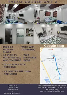 a flyer for an event with a google map at 6 Guest - Unit 2 Studio type in Santa Rosa