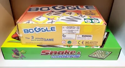 two boxes of box logic game on a table at SHORE 3 TOWER 1 Mall of Asia- Casa Sandique in Manila