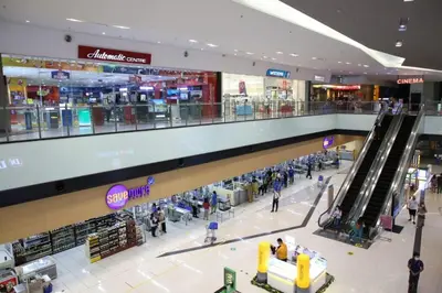 an overhead view of a shopping mall at Ever Stays at Light Residences 1BR in Manila