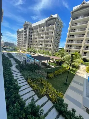 a view of the resort from the balcony at Luxury 1 BR Suite Near NAIA in Manila