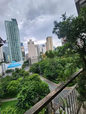 a view of a city skyline with tall buildings at Muji KLTower Makati - Greenbelt - with Pool Access in Manila