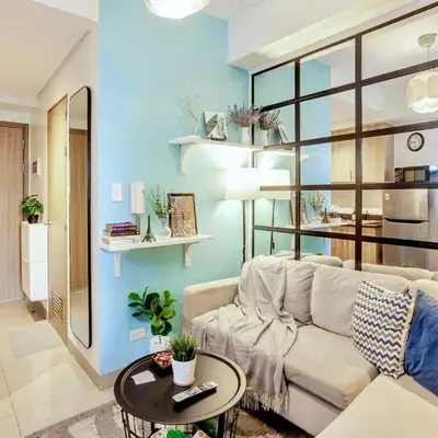 ClaySky Staycation S2T1-Cozy & Homey 1BR Apartment near MOA facing Pool with Own Parking with Netflix