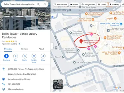 a map of the waverley waverley library at Modern Condo At Venice Residences Bgc #vlrb29k in Manila