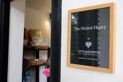 a picture of a framed sign on the door of a house at The Henry Hotel Manila in Manila
