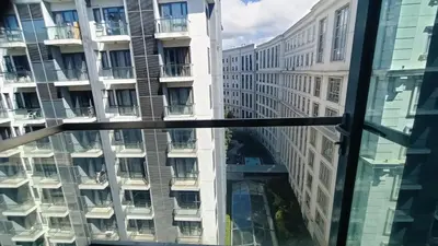 a view from the window of a building at 1 bedroom Condotel near Terminal3 Airport in Manila