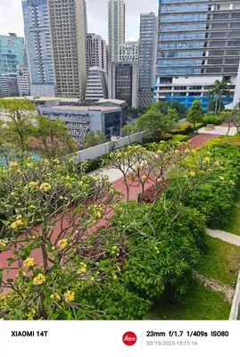 a view of a city with trees and buildings at Condo UNIT-SM JAZZ RESIDENCES in Manila