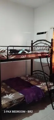 a couple of bunk beds in a room at 11 Guest - Unit 3 in Santa Rosa