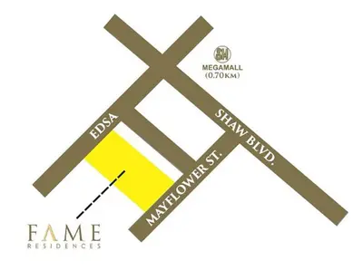 a diagram of a x and y intercept at 1BR Condotel with Balcony at FAME Residences #FM33 in Manila