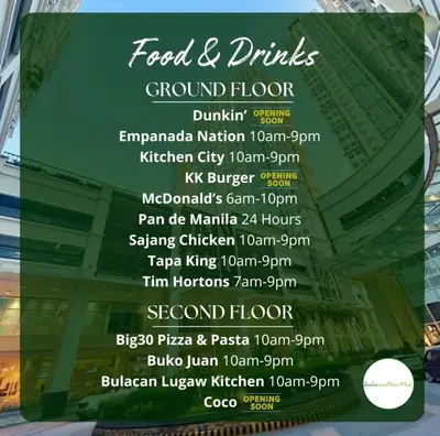 a flyer for a food and drinks ground floor event at Hayahay Vacay in Manila