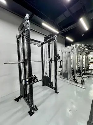 a gym with rows of machines in a room at AMA Tower Studio, 8th flr, near DMW and SM Megamall in Manila