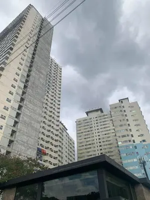 a group of tall buildings in a city at 1BR Condotel Ridgewood Towers Taguig City #RW09 in Manila