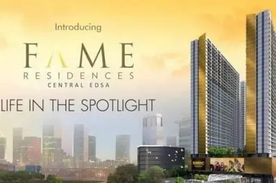 a picture of a city with the words fmeres evidences central esa at Fame Residences EDSA Shaw MRT Shangrila Megamall in Manila