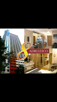 a picture of a large building with a yellow symbol at 8 Adriatico Condotel Unit Facing Manila Bay in Manila
