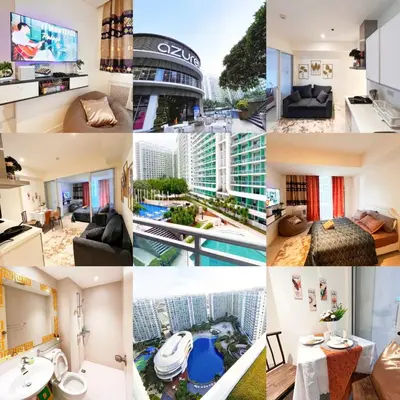 a collage of photos of a building at Hope Stays in Manila