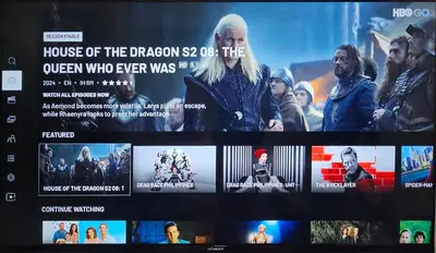 a television screen with a bunch of movies at City Life Suite Uptown BGC in Manila