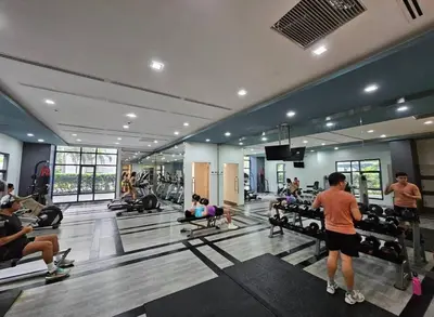 a group of people in a gym at Cozy space in Viceroy Residences McKinley Hill Taguig in Manila