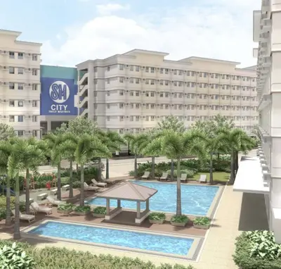 a rendering of the exterior of a resort with a swimming pool at Zenrise Staycation Condo in SMDC Hope Residences Trece Martires in San Agustin