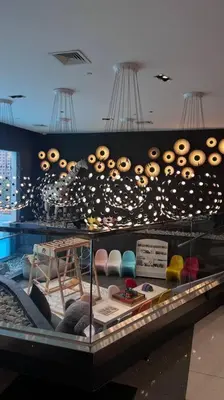 a display case in a store with different types of items at Staycation at ACQUA The Hotel Residences Novotel Tower in Manila
