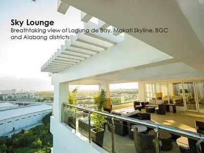 a view from the balcony of a house at transient room anuva condominium in Manila