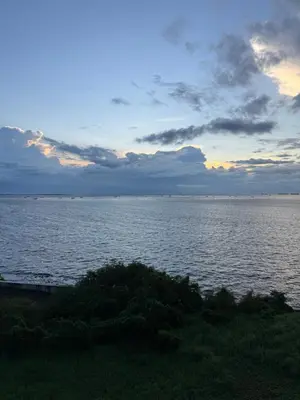 a view of a large body of water at Panoramic Seaview 2BR Near Airport Facing the Bay - 7g in Manila