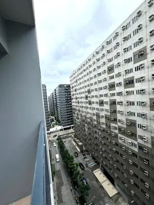 an aerial view of a city with tall buildings at Cozy Korean Studio Shore 2 Residences in Manila