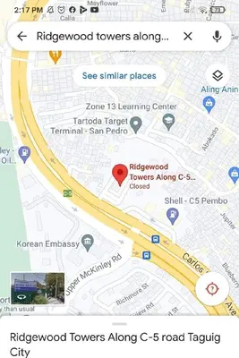 a close up of a map of a city at Sweetheart Casa Vacanza in Manila