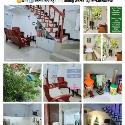Family Airconditioned Room with Balcony & Parking in Cabuyao 2-storey house