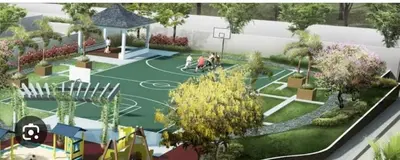a rendering of a basketball park with a basketball hoop at lea home flair tower staycation mandaluyong in Manila