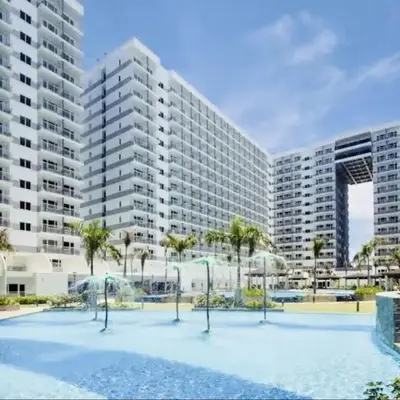 Near MOA Manila Bay Airport via NAIAX Balcony-Pool View WiFi SHELL Residences