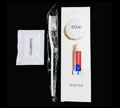 a package of soap and a toothbrush and a tooth paste at Near MOA Manila Bay Airport via NAIAX Balcony WiFi SHORE#3 Residences in Manila