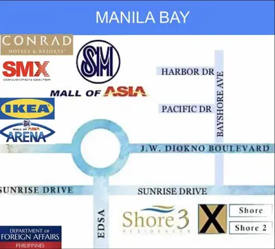 a bunch of logos on a white background at Near MOA Manila Bay Airport via NAIAX Balcony WiFi SHORE#3 Residences in Manila