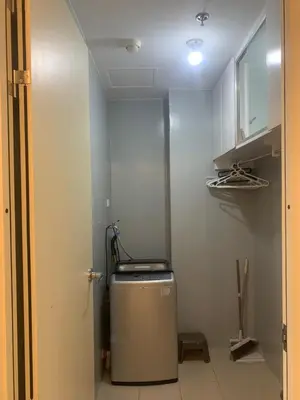 a small bathroom with a toilet in a room at Smdc south Residences almanza uno in Manila