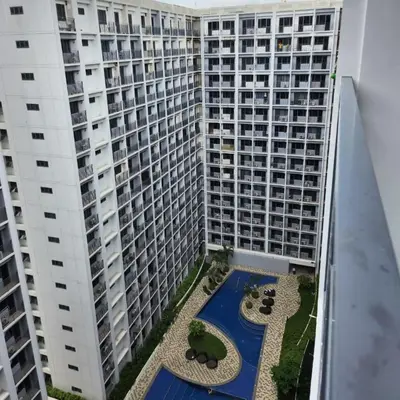 an aerial view of a large apartment building at STAYCATION near MOA in Manila