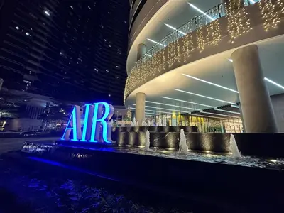 a building with an ar sign in front of it at Air Residences - Pool View Balcony near Airport - 4576 in Manila